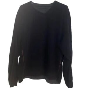 Black/Gray Tommy Bahama Reversible Crew Neck Pullover 2XL